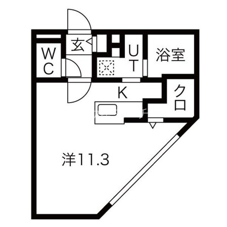 北２４条駅 徒歩5分 4階の物件間取画像